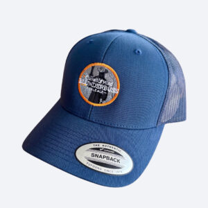 Blunderbuss Blue Flat Peak Snapback Cap
